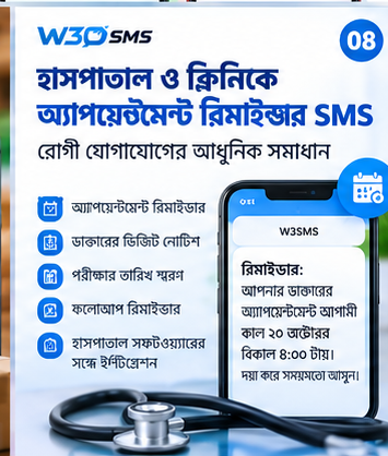 হাসপাতাল ও ক্লিনিকে অ্যাপয়েন্টমেন্ট রিমাইন্ডার SMS ব্যবহারের গাইড